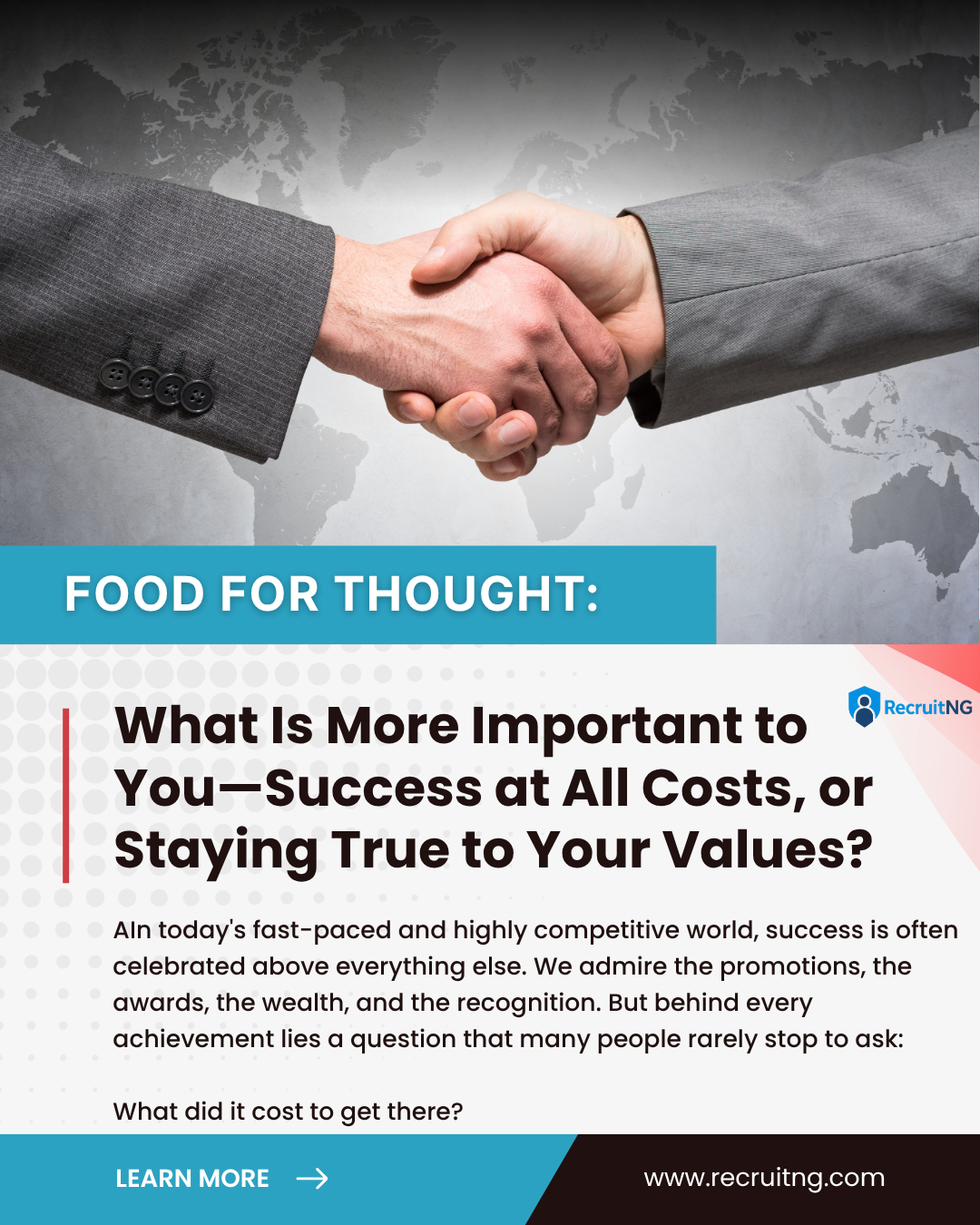 What Is More Important to You—Success at All Costs, or Staying True to Your Values?